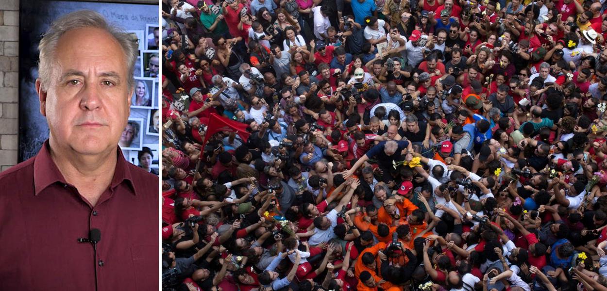 Joaquim de Carvalho | Lula com o povo, antes de sua entrega à PF