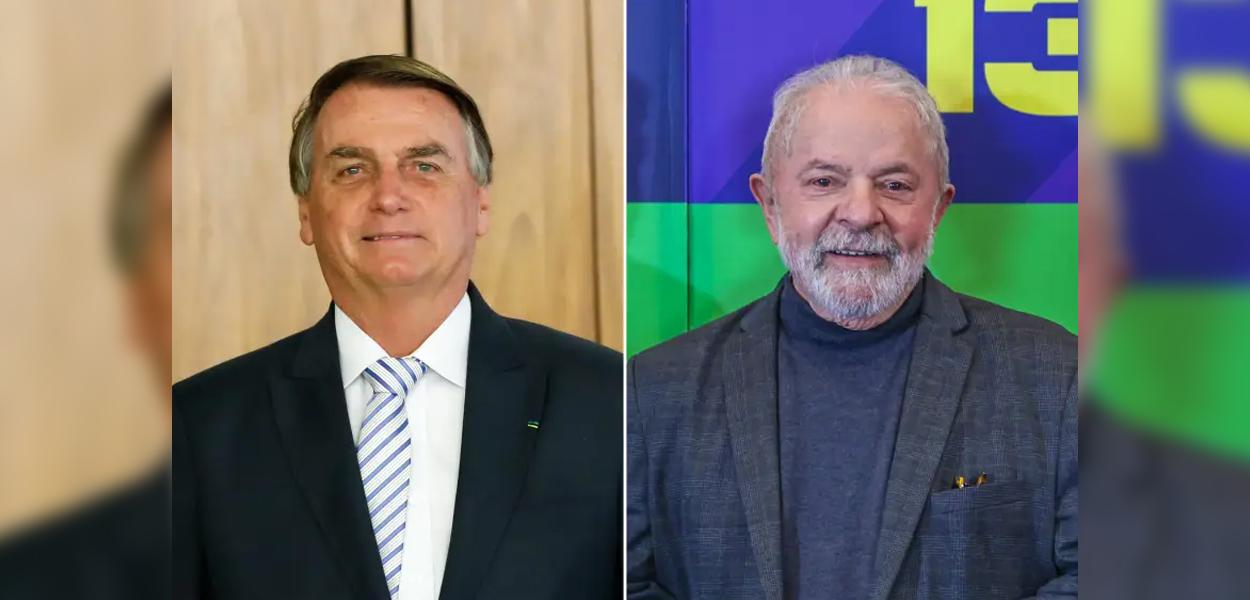 Jair Bolsonaro e Luiz Inácio Lula da Silva