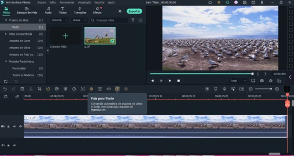 A possibilita geração de fala para texto e texto para fala em vídeos