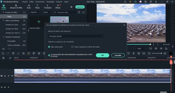 A possibilita geração de fala para texto e texto para fala em vídeos