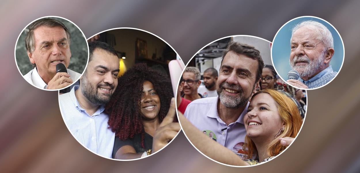 Bolsonaro, Cláudio Castro, Marcelo Freixo e Lula
