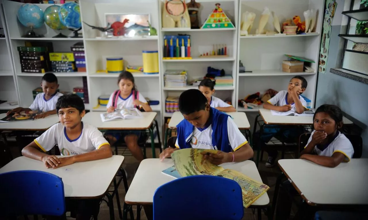 Crianças na escola