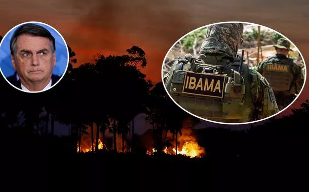 Bolsonaro, floresta em chamas e Ibama