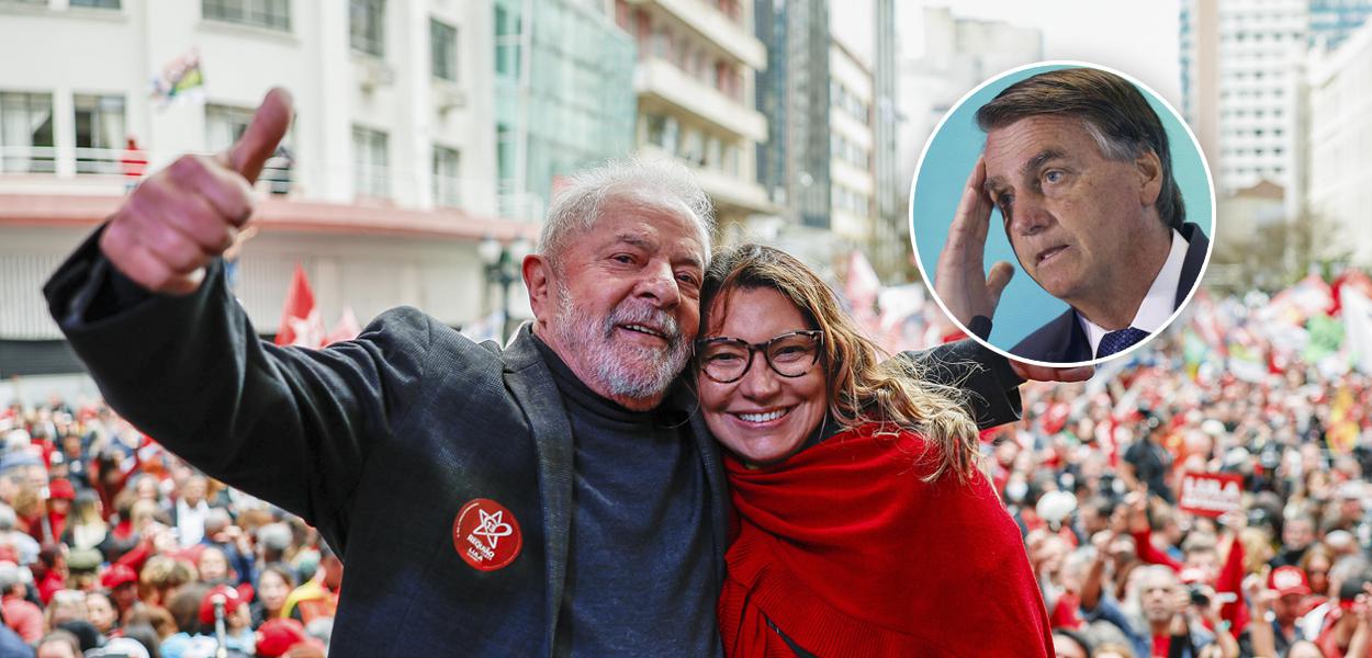 Lula com Janja e Bolsonaro
