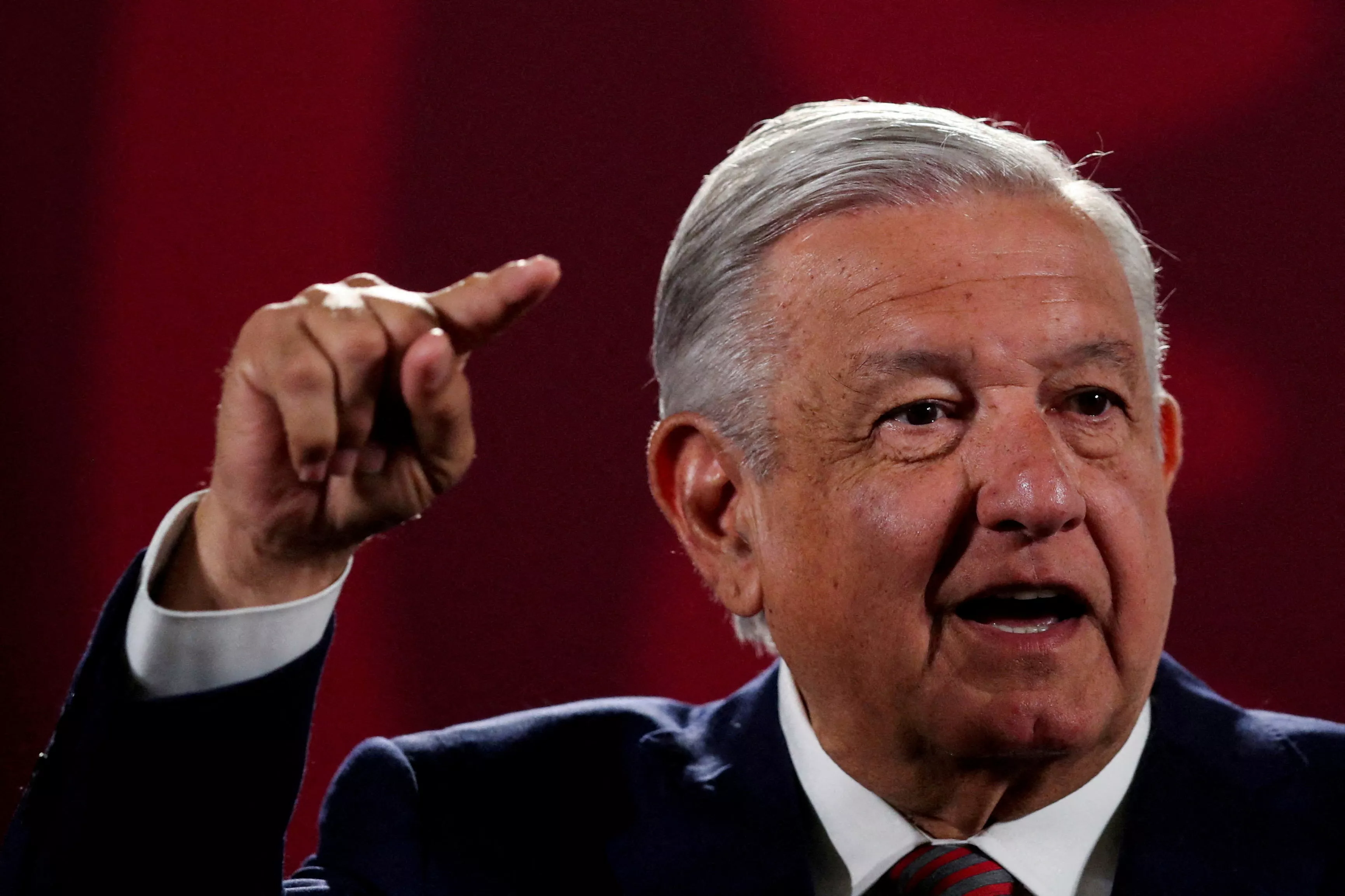 Presidente do México, Andrés Manuel López Obrador, durante entrevista coletiva no Palácio Nacional, na Cidade do México
20/06/2022 REUTERS/Edgard Garrido