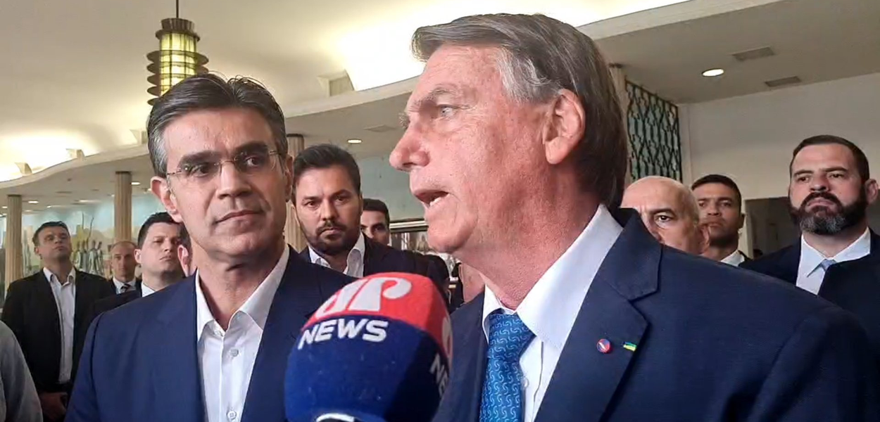 Rodrigo Garcia e Jair Bolsonaro