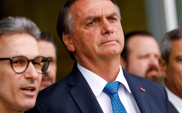 Romeu Zema ( à esq.) e Jair Bolsonaro