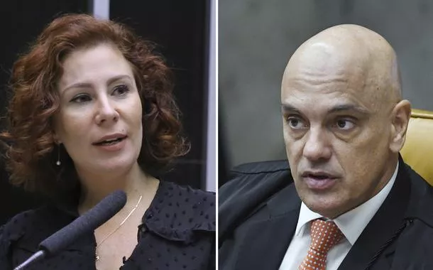 Carla Zambelli e Alexandre de Moraes