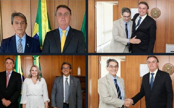 Roberto Jefferson com Bolsonaro (Foto: Reprodução/Twitter) Roberto Jefferson com Bolsonaro