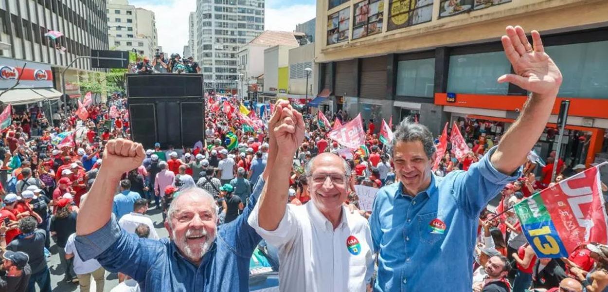 Lula, Geraldo Alckmin e Fernando Haddad