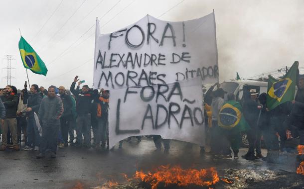Bolsonaristas protestam em Curitiba. 1/11/2022