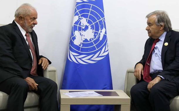 Lula se encontra com secretário-geral das Nações Unidas, Antonio Guterres
