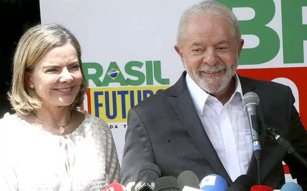 Gleisi Hoffmann e Luiz Inácio Lula da Silva