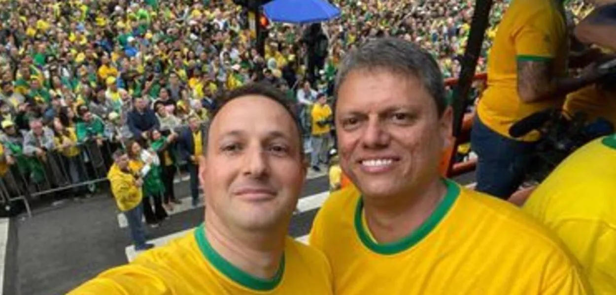 Guilherme Derrite e Tarcísio de Freitas