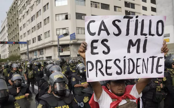 Manifestação pró-Pedro Castillo