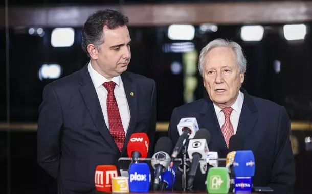 Rodrigo Pacheco e Ricardo Lewandowski