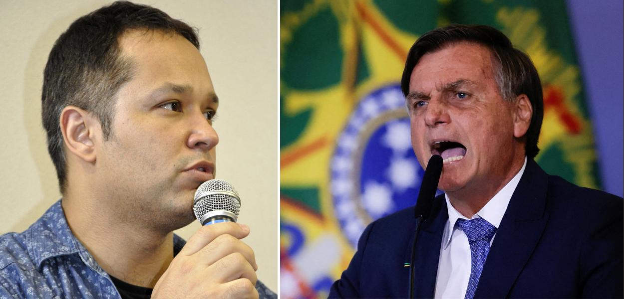 Leonardo Stoppa e Jair Bolsonaro