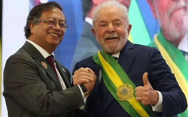 Gustavo Petro e Luiz Inácio Lula da Silva
