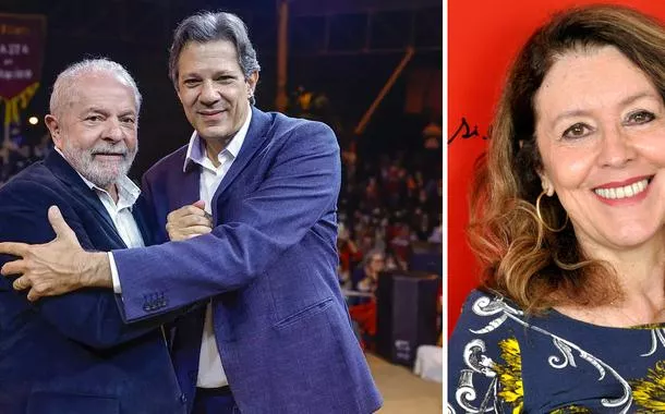 Lula, Fernando Haddad e Helena Chagas