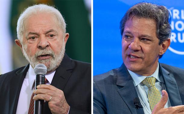 Presidente Luiz Inácio Lula da Silva e o ministro da Fazenda, Fernando Haddad