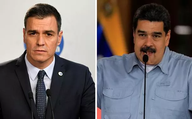 Pedro Sánchez e Nicolás Maduro