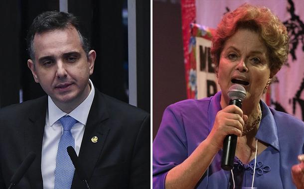 Rodrigo Pacheco e Dilma Rousseff
