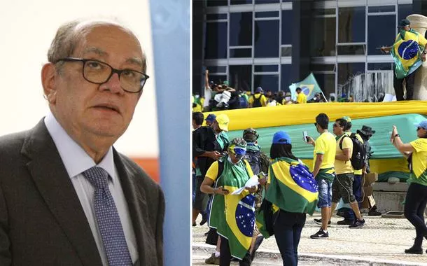 Gilmar Mendes e diretor-geral da PF criticam projeto que reduz penas de golpistas do 8/1: "capricho político"