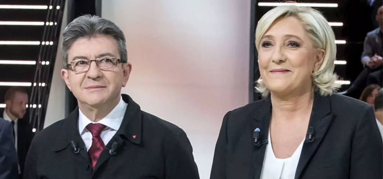 Jean-Luc Mélenchon e Marine Le Pen