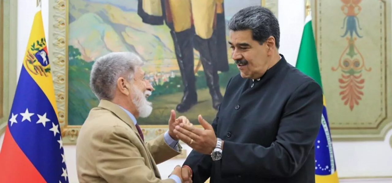 Celso Amorim e Nicolás Maduro