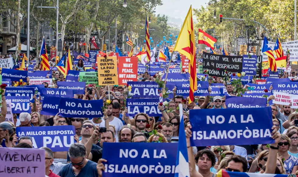 Manifestação contra a islamofobia