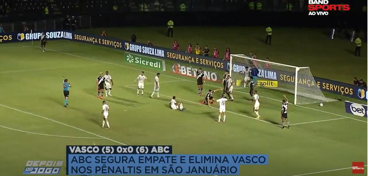 Jogo entre Vasco e ABC no Rio (Foto: Reprodução) Jogo entre Vasco e ABC no Rio