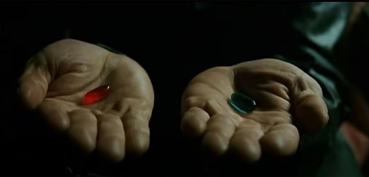 Pílula vermelha (red pill) e pílula azul (blue pill)