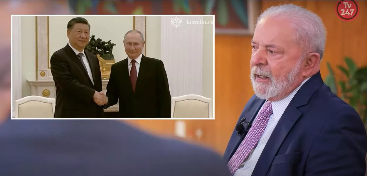 Xi Jinping, Vladimir e Luiz Inácio Lula da Silva