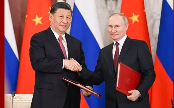 Presidentes Xi Jinping e Vladimir Putin (Xinhua/Xie Huanchi)