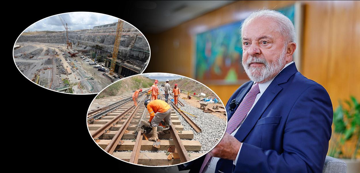 Presidente Lula e obras de infraestrutura