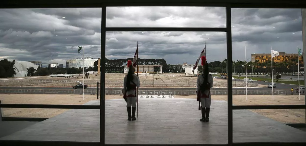 Praça dos Três Poderes vista do Palácio do Planalto