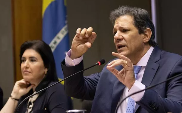 Simone Tebet e Fernando Haddad - 30.03.2023