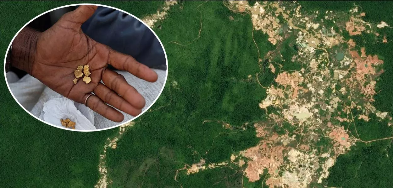 Garimpo de ouro na Amazônia