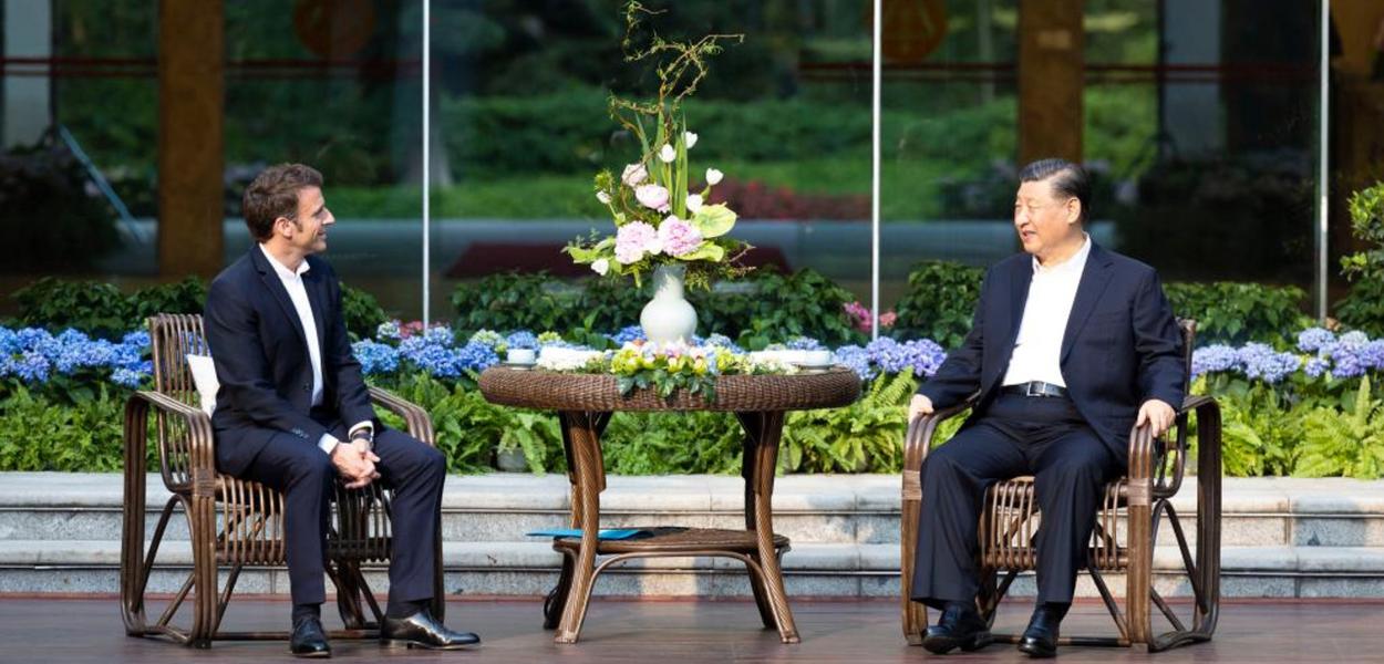 Macron e Xi Jinping