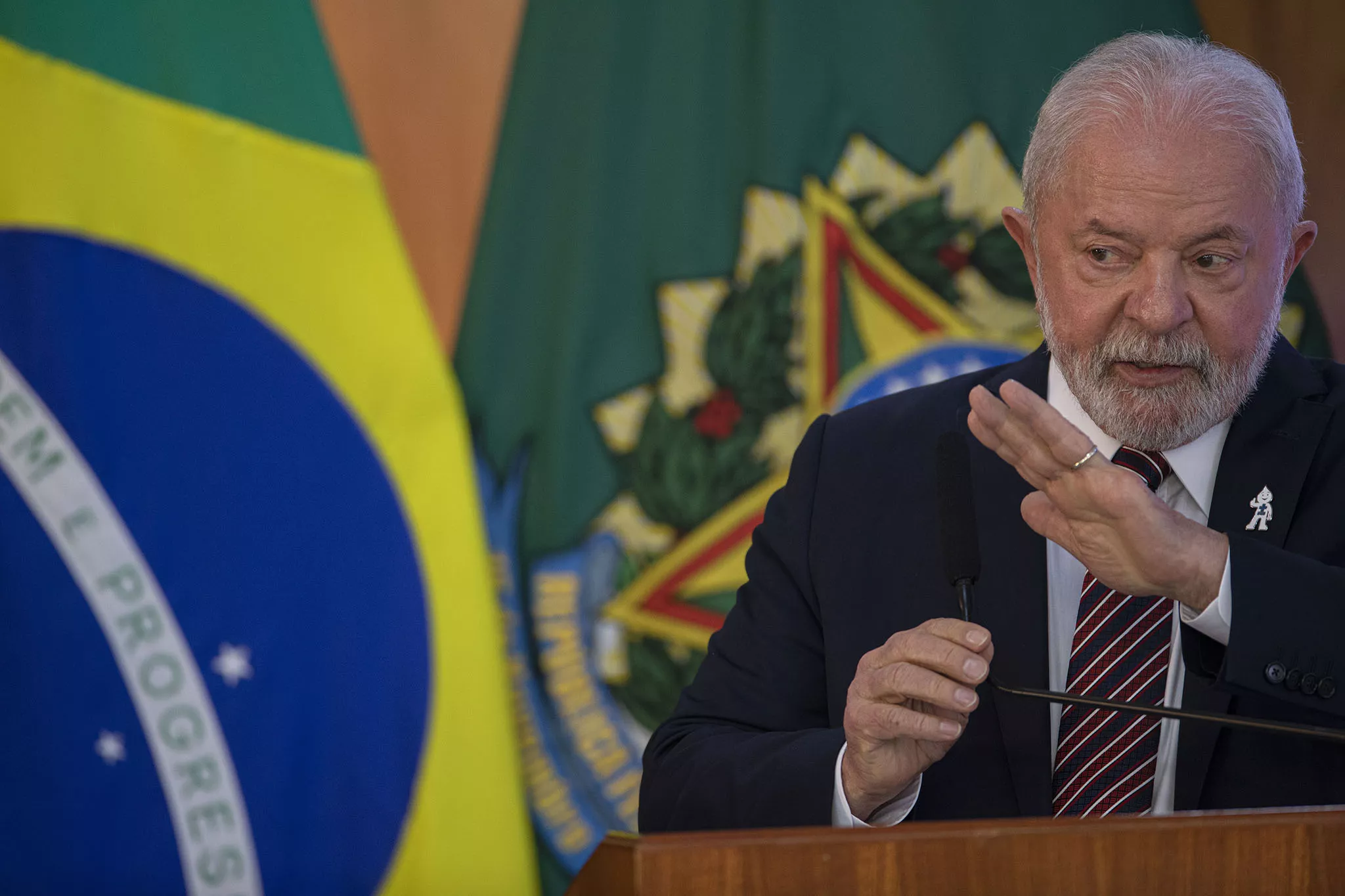 O presidente Luiz Inácio Lula da Silva