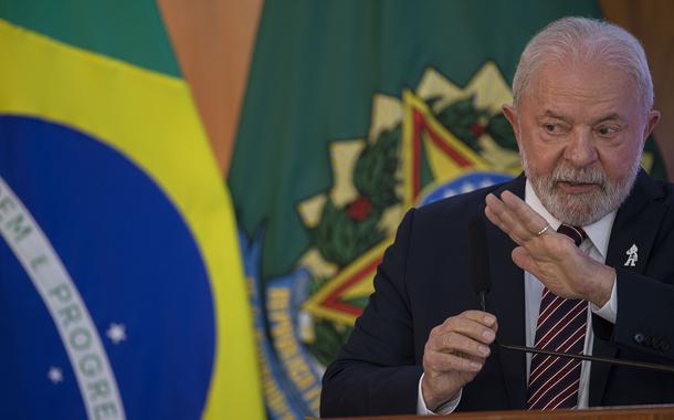 O presidente Luiz Inácio Lula da Silva participa no Palácio do Planalto da Reunião ministerial dos 100 dias de governo - 10.04.2023