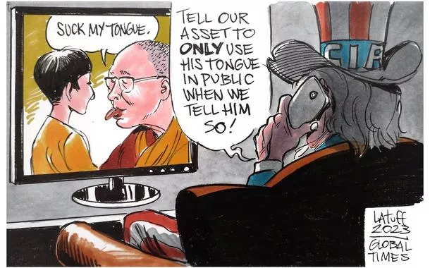 Charge de Latuff sobre pedofilia do Dalai Lama viraliza no mundo
