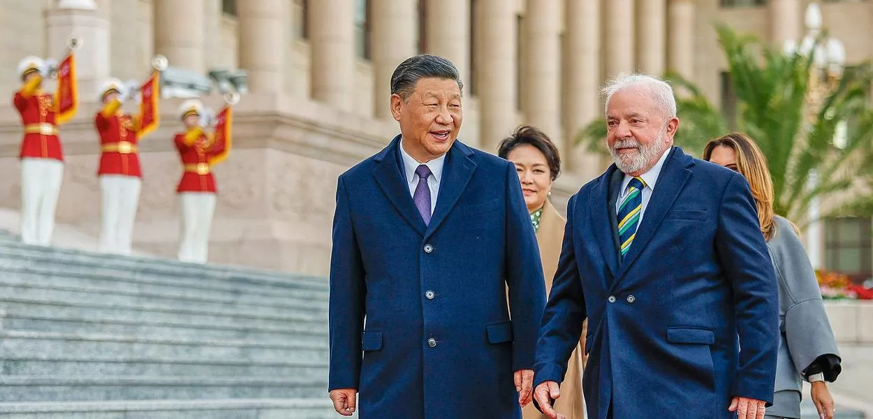 Lula e Xi Jinping em Pequim - 14/04/2023