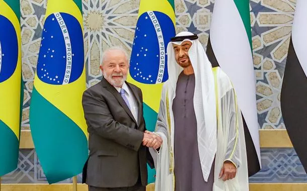 Lula e Xeique Mohammed bin Zayed Al Nahyan