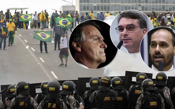 Eduardo e Flávio Bolsonaro podem ser barrados na CPMI dos atos terroristas do 8 janeiro