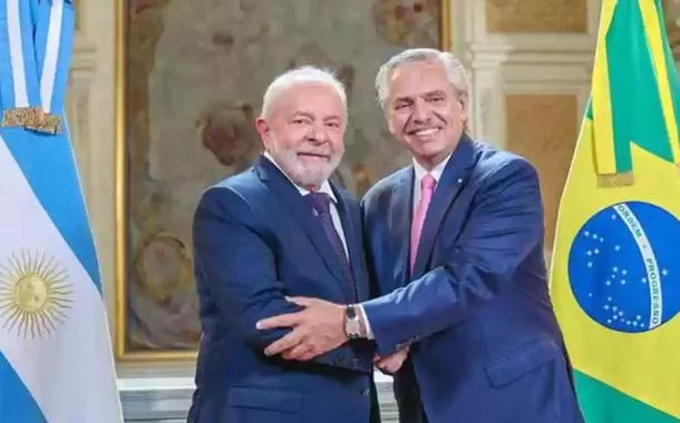 Luiz Inácio Lula da Silva e Alberto Fernández
