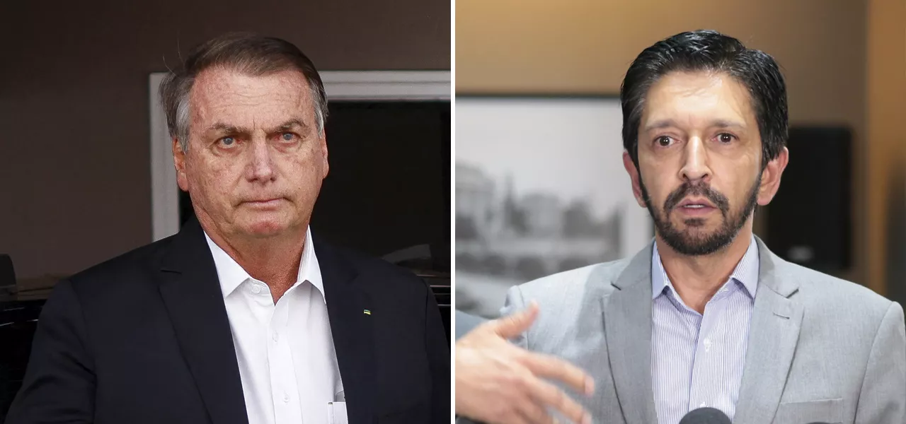 Jair Bolsonaro e Ricardo Nunes