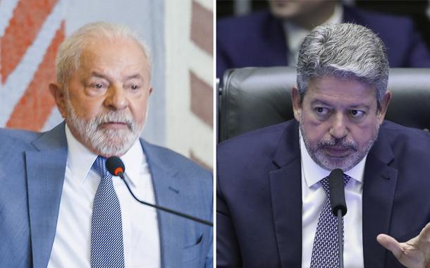 Luiz Inácio Lula da Silva (à esq.) e Arthur Lira