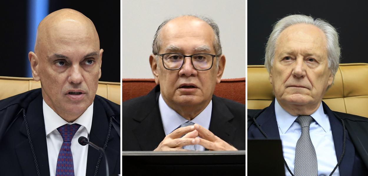 Alexandre de Moraes, Gilmar Mendes e Ricardo Lewandowski (Foto: Nelson Jr./SCO/STF | Carlos Moura/SCO/STF | Fellipe Sampaio /SCO/STF) Alexandre de Moraes, Gilmar Mendes e Ricardo Lewandowski