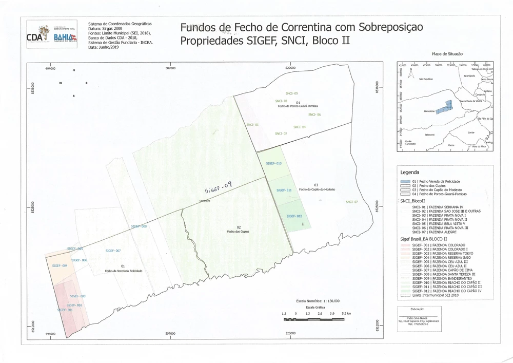 Governo da Bahia identificou dezenas de fazendas registradas ilegalmente sobre fechos de pasto em Correntina